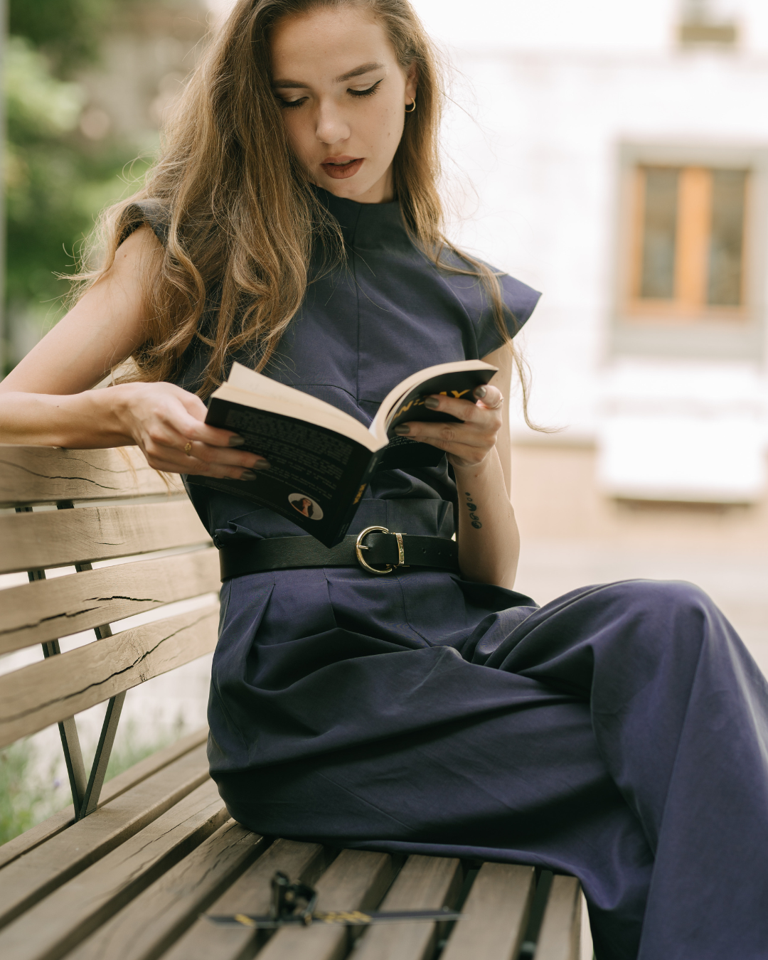 Myra Navy - Palazzo Pants