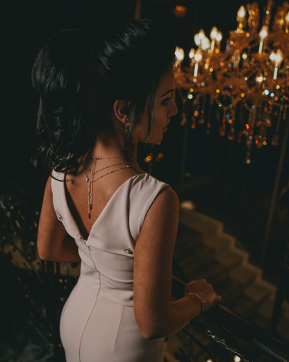 Giorgia - Nude Rose Dress