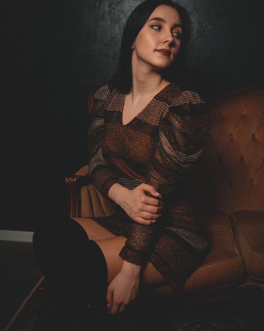 Maya Leg o' Mutton Dress